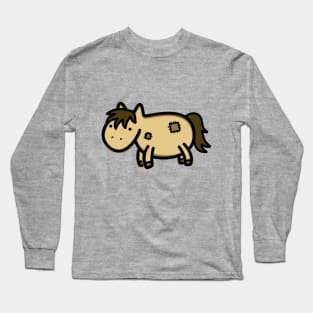 Cute Stuffed Horse Long Sleeve T-Shirt